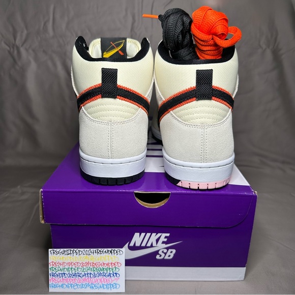NWT 2022NIKE SB DUNK HIGH PRO PRM SAN FRANCISCO GIANTS SZ. 10.5 DEADSTOCK OG ALL - Picture 4 of 16